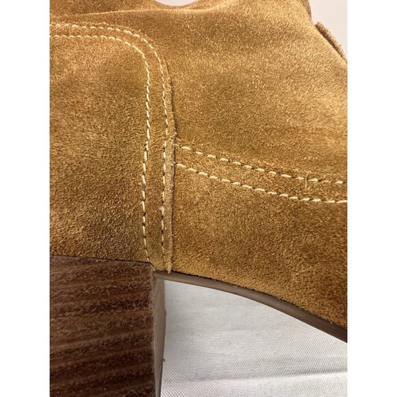 UGG Bandara Tan Suede Ankle Boot 9.5 Cowgirl Western Rodeo Boho Chic Countrycore - Picture 12 of 16